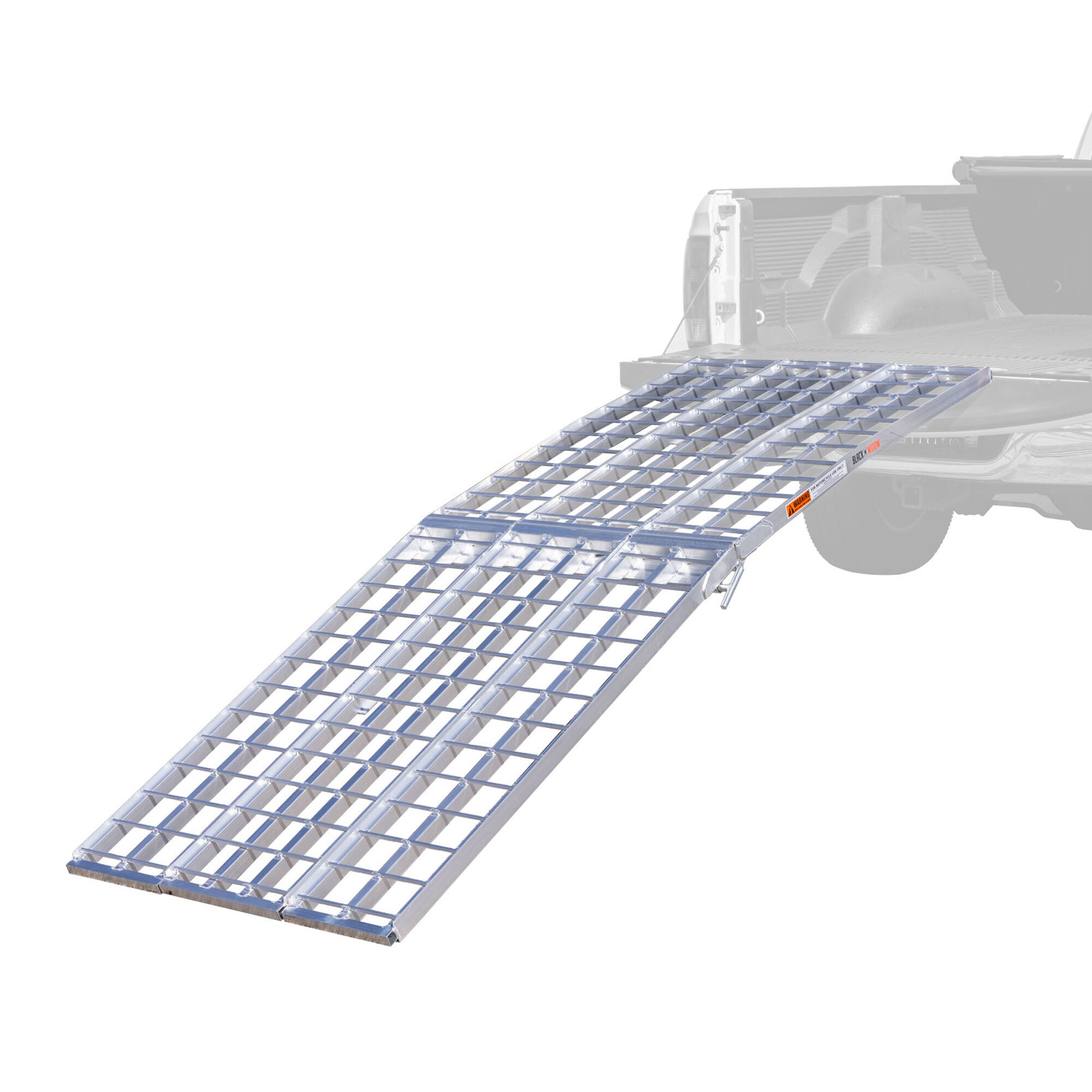 Black Widow, Aluminum HD Folding Arched 3-Piece Motorcycle Ramp, Capacity 1500 lb, Model# MF-10838